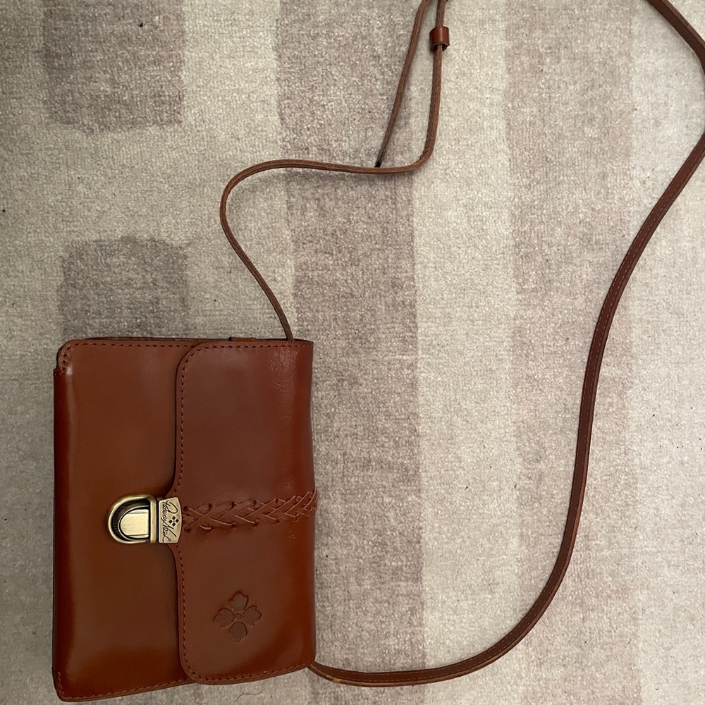 Patricia Nash Tan Leather Handcrafted Card